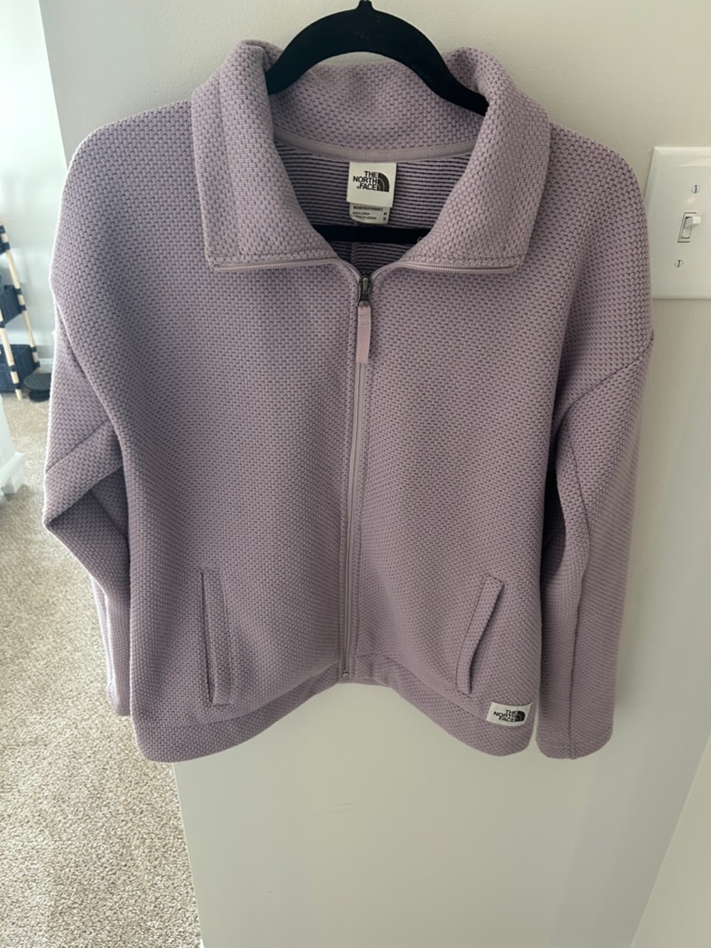 The North Face Lilac Full-Zip Knit Fleece Jacket